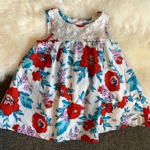 Baby Gap Floral and Lace Girls Dress